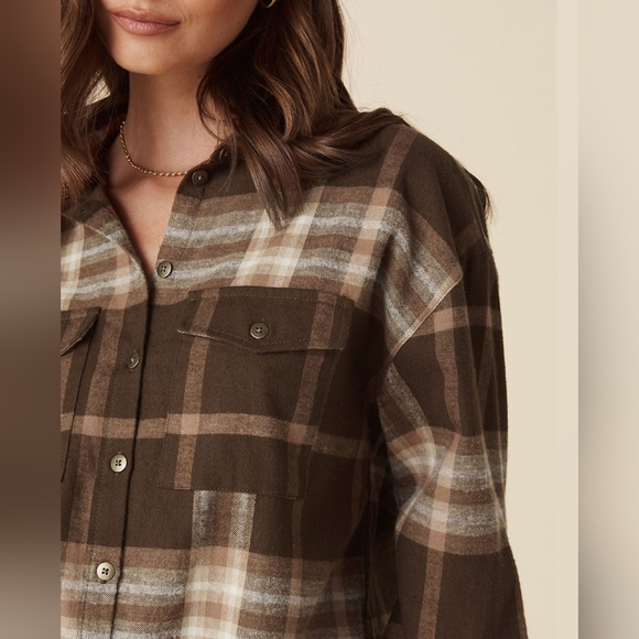 Spell Basecamp Chocolate Flannel SZ XL - Picture 2 of 11